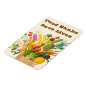 Food Banks Save Lives マグネット (左側)