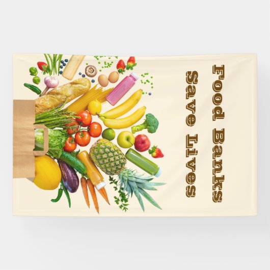 Food Banks Save Lives 横断幕 (横)