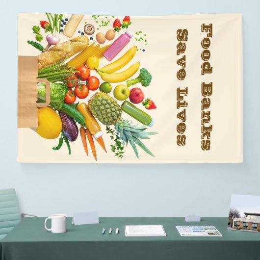 Food Banks Save Lives 横断幕 (トレードショー)