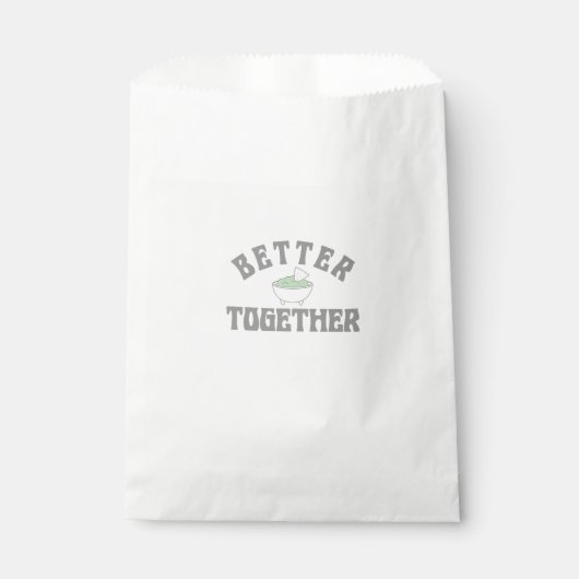 Food Better Together Chips Guac Text Graphic Style フェイバーバッグ (正面)