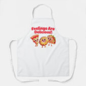 Food Cartoon Apron – Fun Kitchen Cooking Gift エプロン (正面)