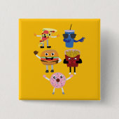 Food Characters 缶バッジ (正面)