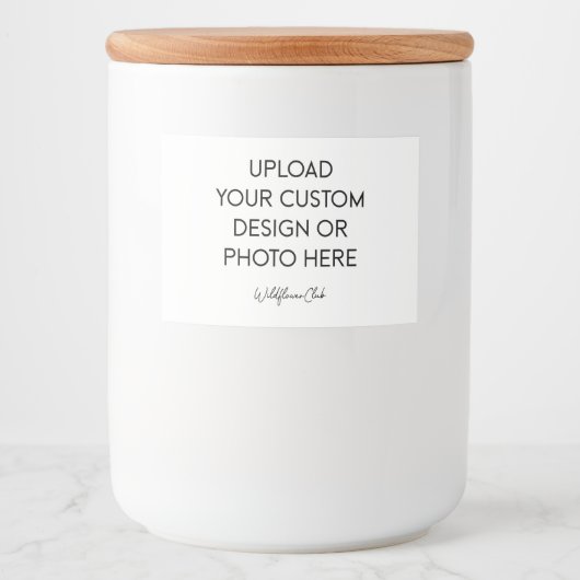 Food Container Label 3" x 2" (set of 10) フードラベル (正面)