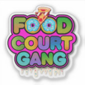 Food Court Gang Logo Sticker シール (正面)