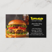 Food Diner Beef Bacon Egg Burger House Restaurant 名刺 (正面)