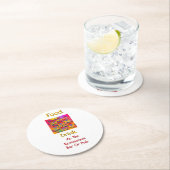 Food Drink At Restaurant Bar Or Pub White ラウンドペーパーコースター (インサイチュ)