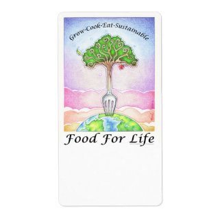 FOOD FOR LIFE - 持続可能な成長、調理、食事 ラベル