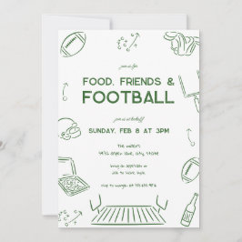 Food Friends Football Championship Watch Party  招待状