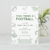 Food Friends Football Championship Watch Party  招待状 (スタンド正面)