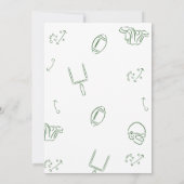 Food Friends Football Championship Watch Party  招待状 (裏面)