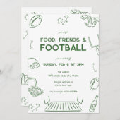Food Friends Football Championship Watch Party  招待状 (正面/裏面)