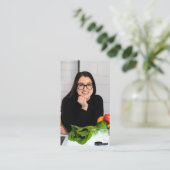 Food Influencer Blogger Content Creator Full Photo 名刺 (スタンド正面)