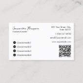 Food Influencer Blogger Content Creator Full Photo 名刺 (裏面)