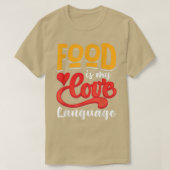 Food is my love language  tシャツ (デザイン正面)