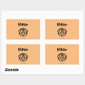 Food Label Sticker 長方形シール (シート)