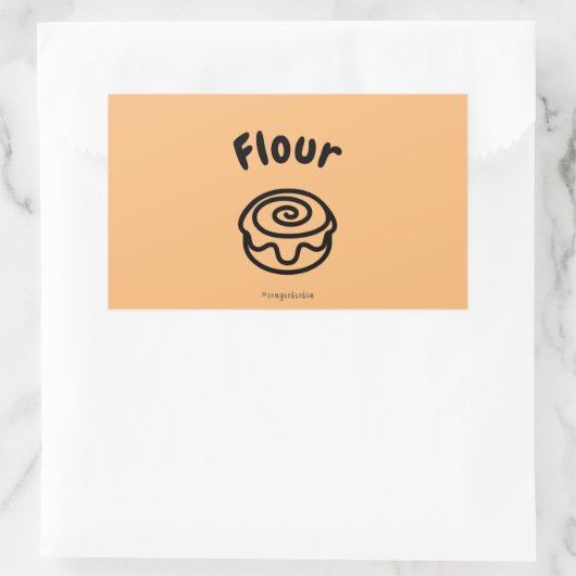 Food Label Sticker 長方形シール (バッグ)