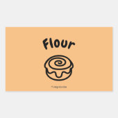 Food Label Sticker 長方形シール (正面)