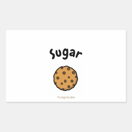 Food Label Stickers 長方形シール (正面)