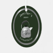 Food Made With Love Teapot Christmas Ornament メタルオーナメント (正面左)