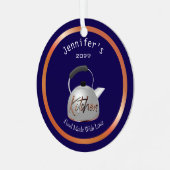 Food Made With Love Teapot Christmas Ornament  メタルオーナメント (正面左)