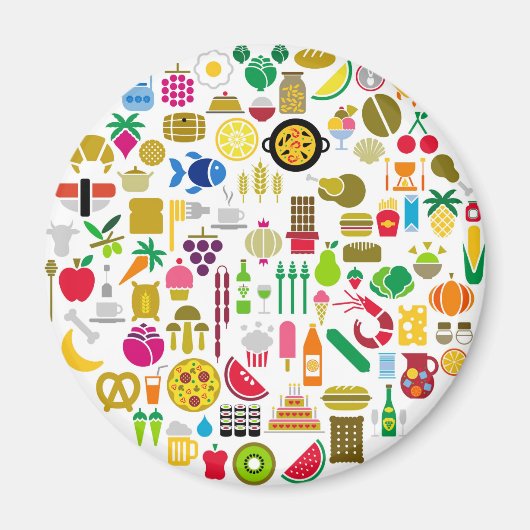 food magnet マグネット (正面)