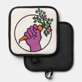 Food Not Bombs logo 鍋敷き (正面/裏面)