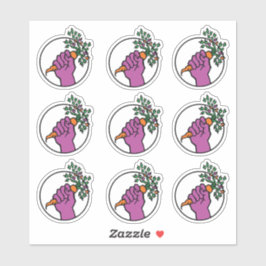 Food Not Bombs logo sticker pack シール