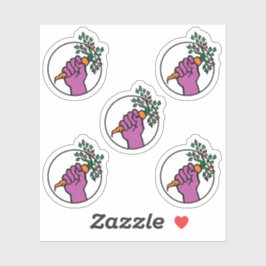 Food Not Bombs logo sticker pack シール