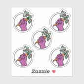 Food Not Bombs logo sticker pack シール (シート)