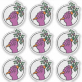 Food Not Bombs sticker sheet シール (正面)