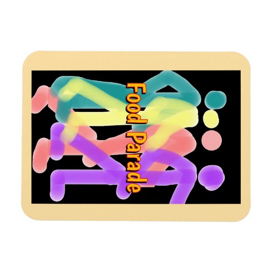 Food Parade Refrigerator  マグネット (横)