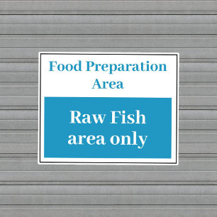 Food Prep Raw Fishのシール シール