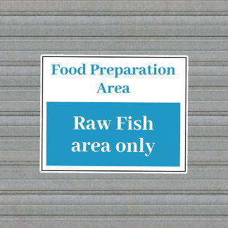 Food Prep Raw Fishのシール シール