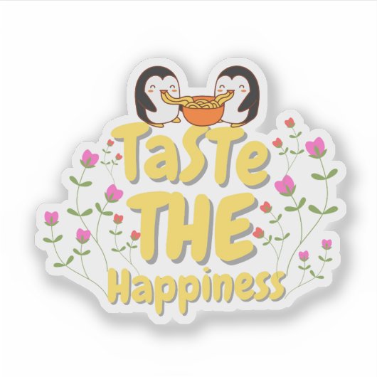 Food Quote Sticker シール (正面)