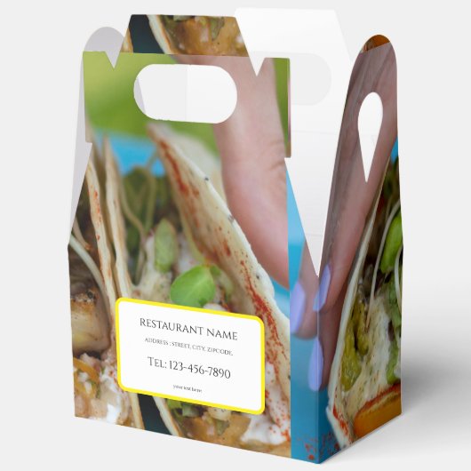 food/ restaurant/ package style フェイバーボックス (見開き)