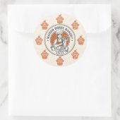 Food Safety Allergy Alert Bakery Pastry Chef Gold ラウンドシール (バッグ)