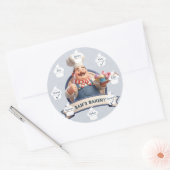 Food Safety Allergy Alert Bakery Store Pastry Chef ラウンドシール (封筒)