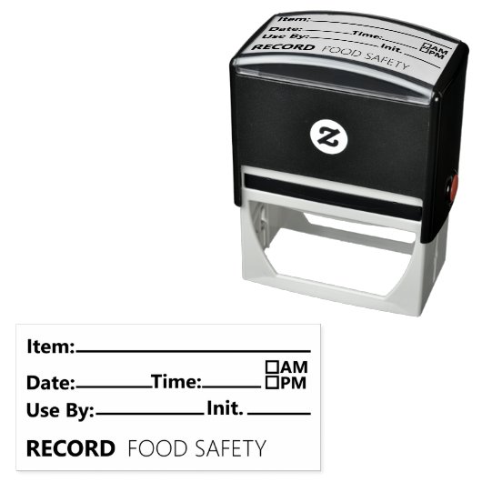 Food Safety Date Record Keeping セルフインキングスタンプ (インサイチュ)