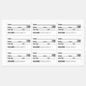 Food Safety Date Record Keeping ラベル (シート)