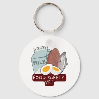 Food Safety Vet–Veterinary Food Inspection Design キーホルダー