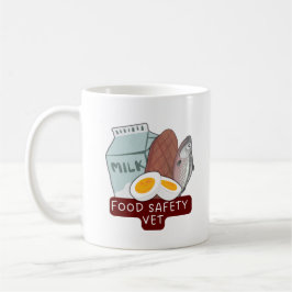 Food Safety Vet–Veterinary Food Inspection Design コーヒーマグカップ
