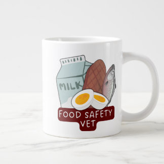Food Safety Vet–Veterinary Food Inspection Design ジャンボコーヒーマグカップ