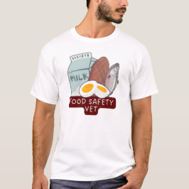 Food Safety Vet–Veterinary Food Inspection Design Tシャツ