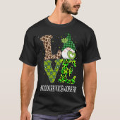 Food Service Worker Love St Patricks Day Gnome Leo Tシャツ (正面)