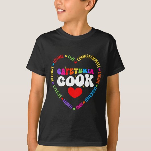Food Services Crew Cafeteria Cook Helper School Sq Tシャツ (正面)