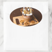 Food Sticker for Packaging 楕円形シール (バッグ)