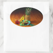 Food Stickers 楕円形シール (バッグ)