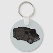 Food Truck: Basic (Black) キーホルダー (正面)