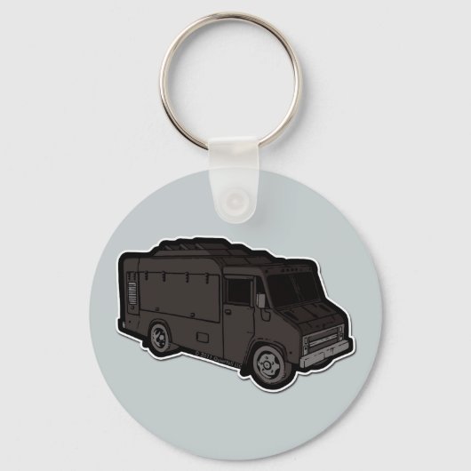 Food Truck: Basic (Black) キーホルダー (正面)