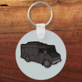 Food Truck: Basic (Black) キーホルダー (正面)